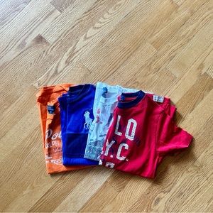 Lot of 4 Polo Ralph Lauren t-shirts size 7